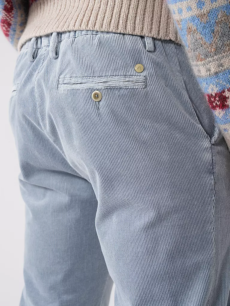 ALBERTO Cordhose Slim Fit hellblau