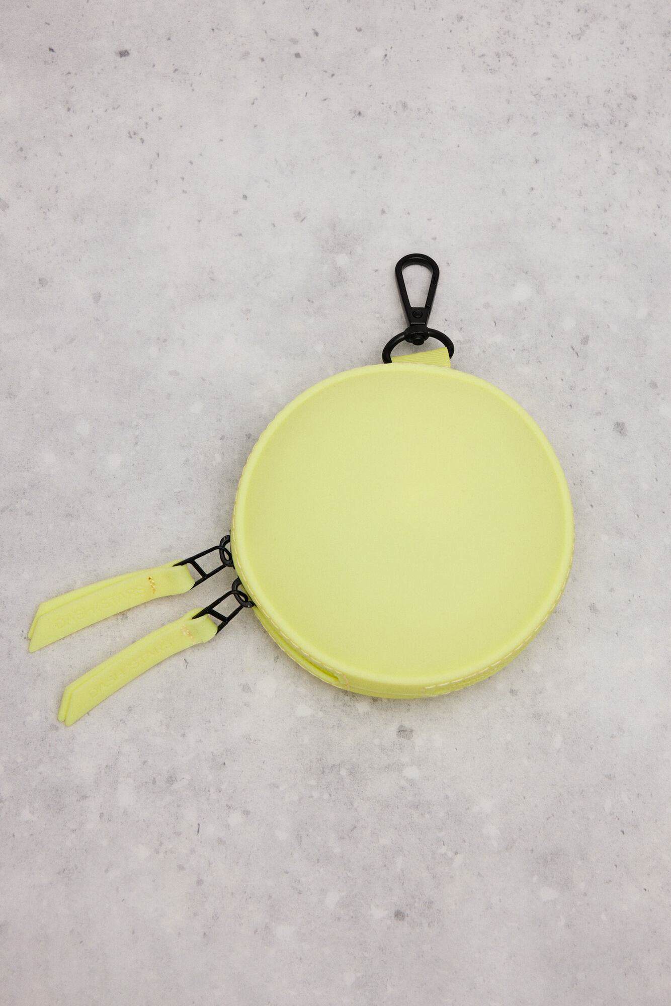 Porta-moedas de silicone cor limão