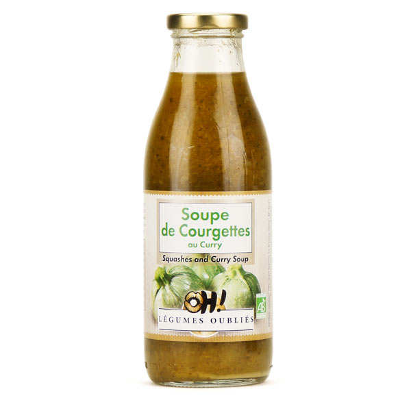 Soupe de courgette au curry bio