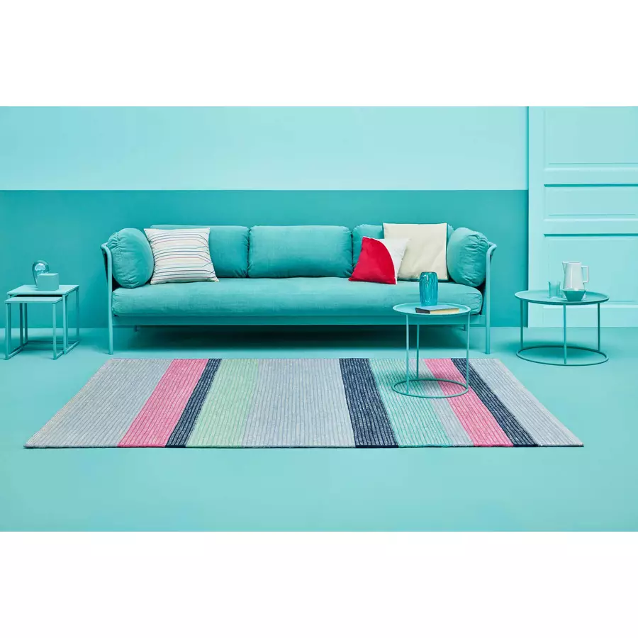Esprit Kelim Teppich Makon Kelim blau pink
