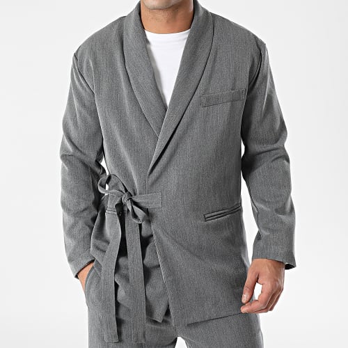 Ensemble Veste Et Pantalon Jogging Gris Chiné
