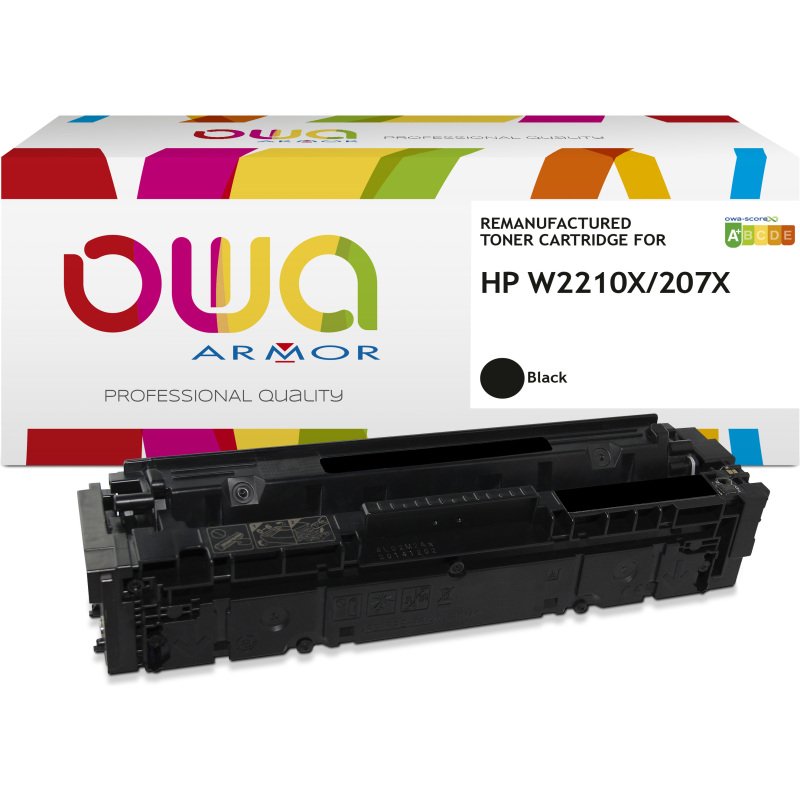 Toner remanufacturé OWA - haute capacité - Noir - pour HP W2210X