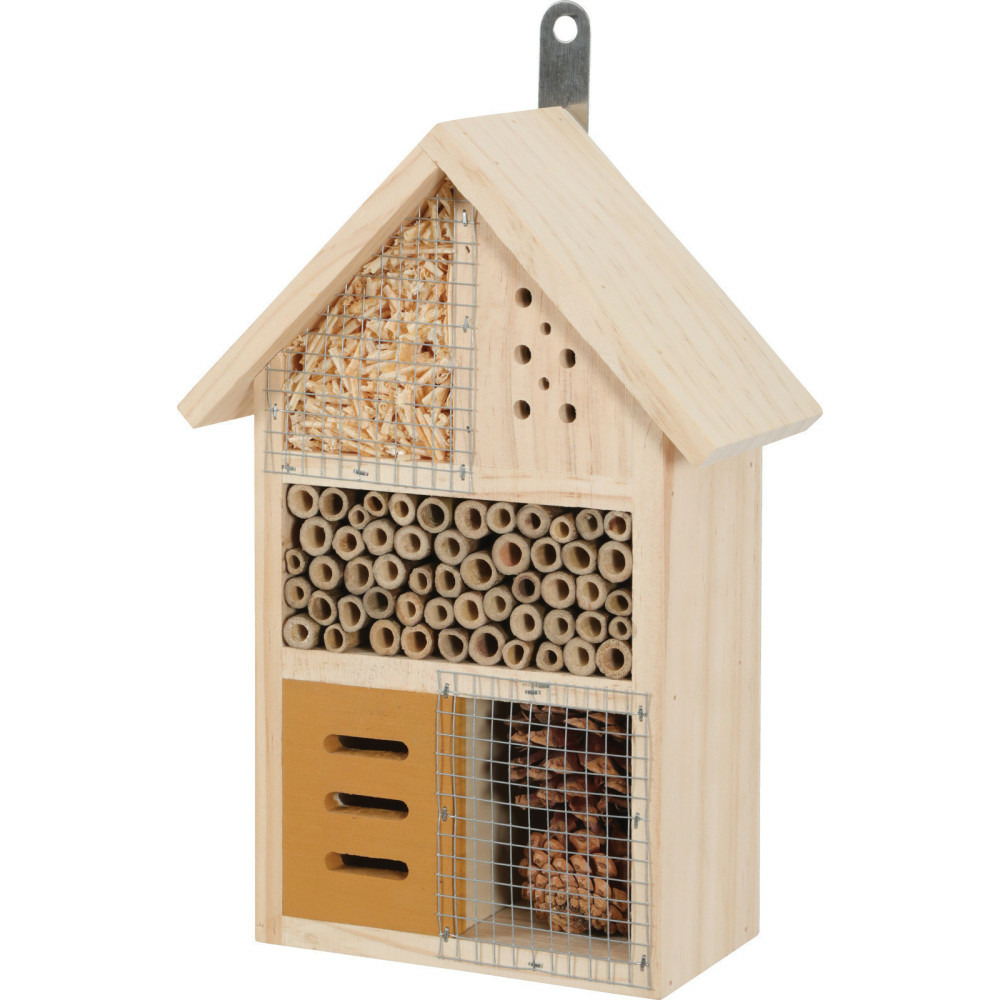 Hôtel pour insectes, 18 x 9 x hauteur 26 cm, insectes