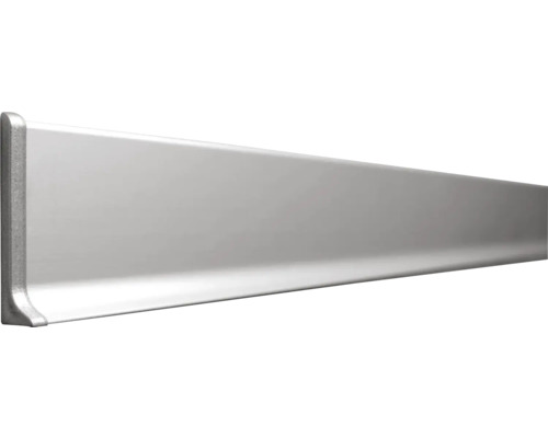 Aluminium plint maken, 250 cm lang, 6 cm dik