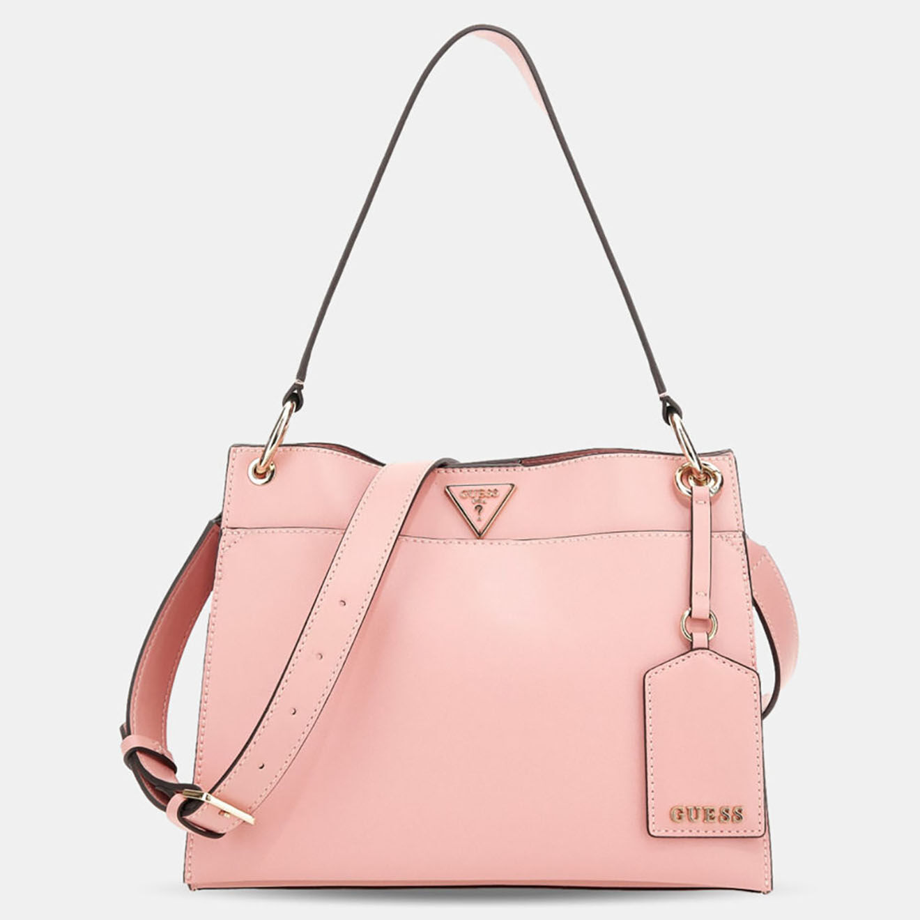 Guess Sac à main Basilea rose - 24x29x10 cm