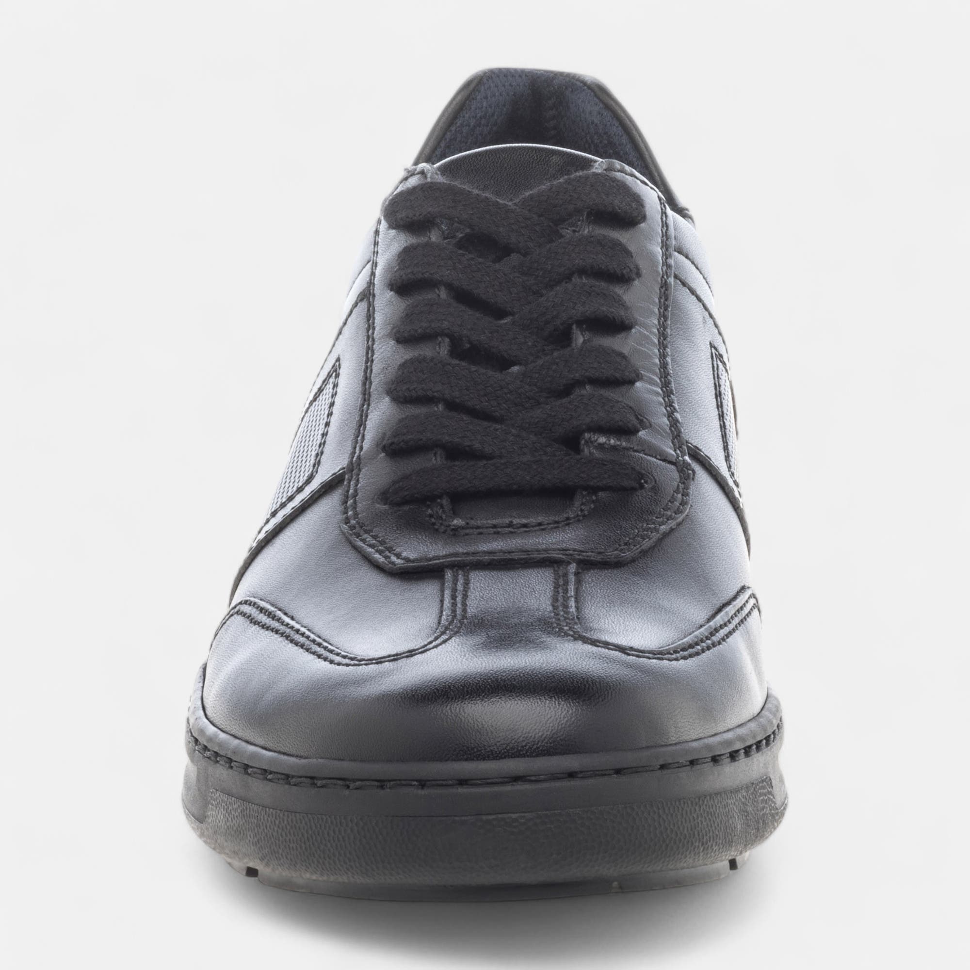 Baskets basses Homme en cuir noir