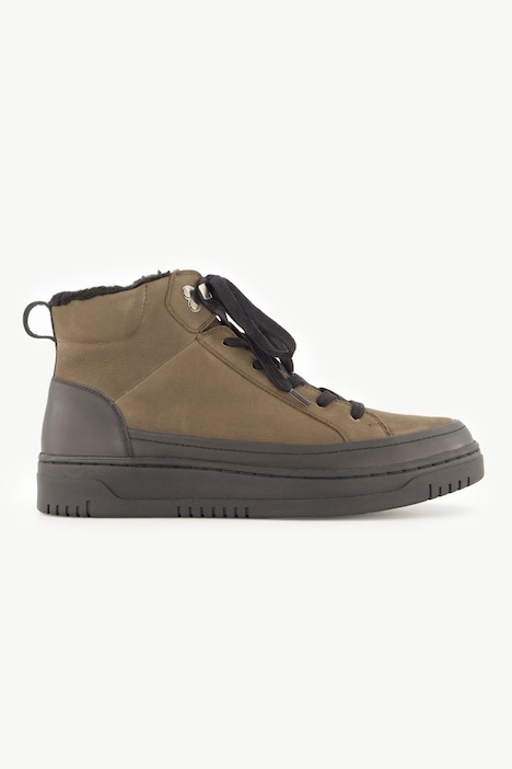 Leder-Ankleboots, Zipper, Weite H