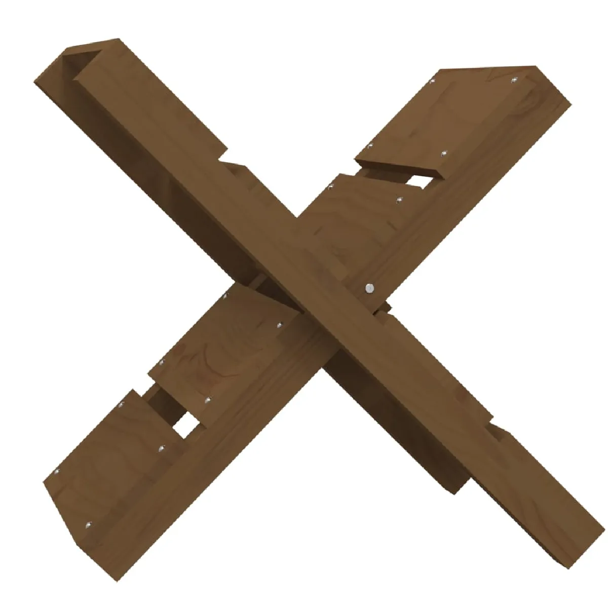 vidaXL Porte-bûches - Marron