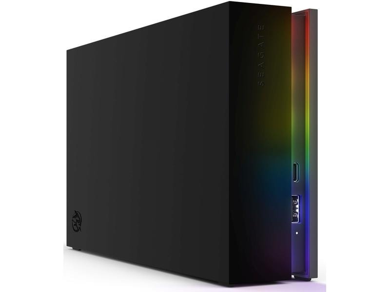 Seagate Externe Festplatte FireCuda Gaming Hub 8 TB Externe Speicherlösung mit RGB-LED-Beleuchtung