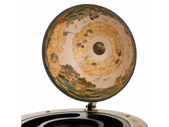 Meuble porte-bouteilles globe terrestre 60x60x95h