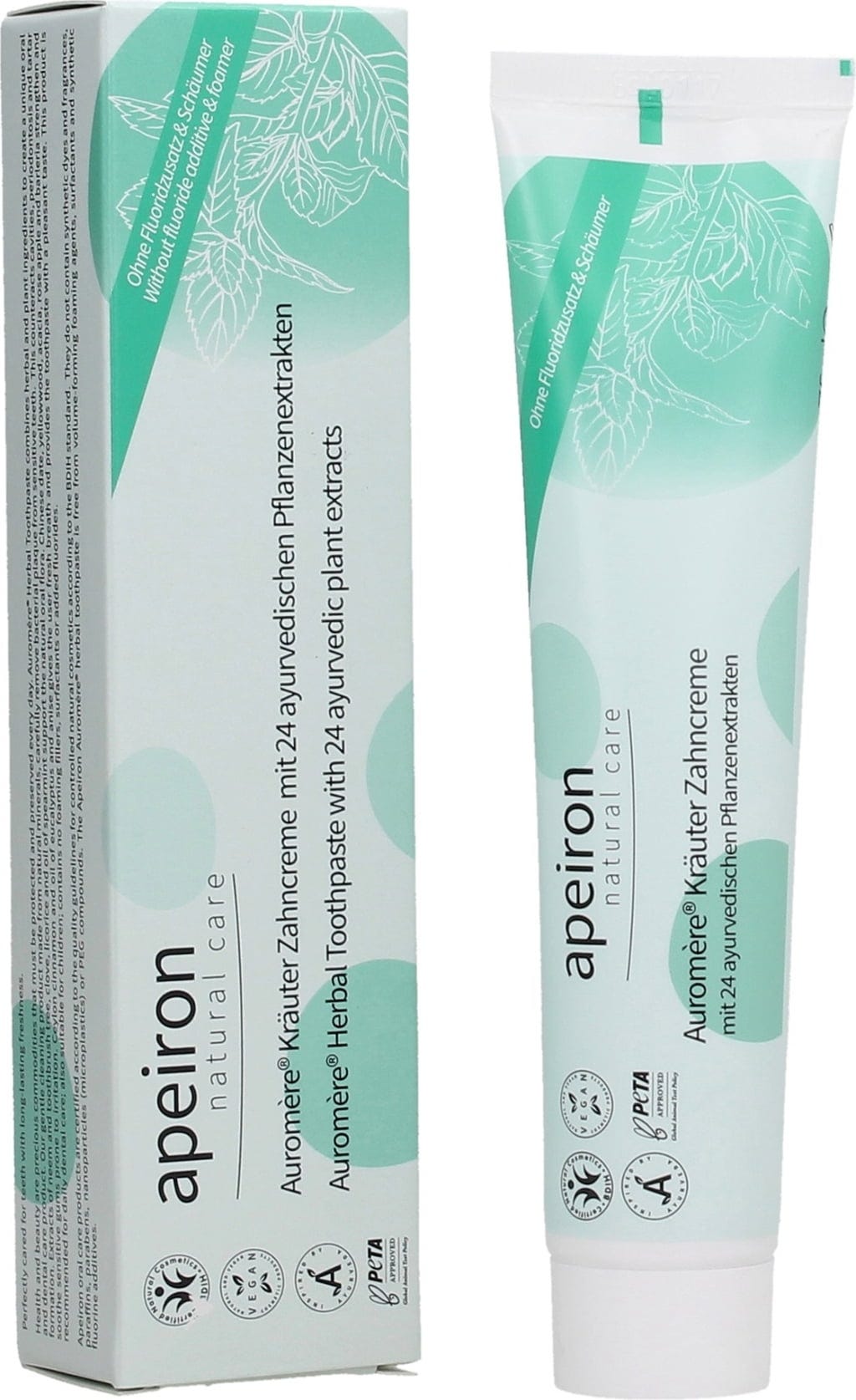 Apeiron  Auromère Kräuter-Zahncreme, 75 ml
