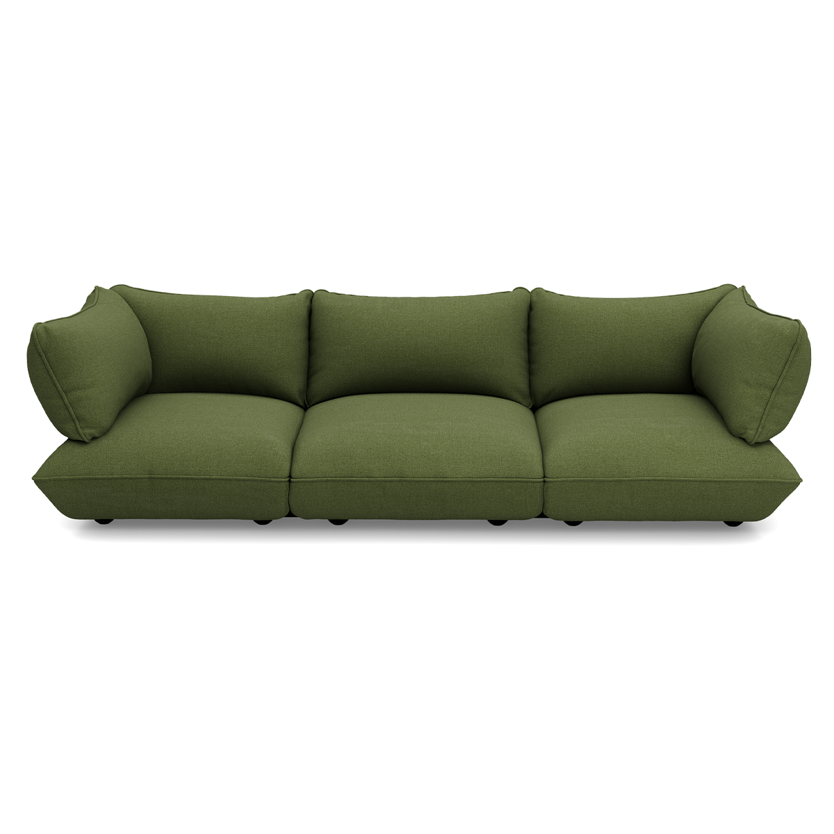 3-zitsbank Sumo boucle grecycled leaf green