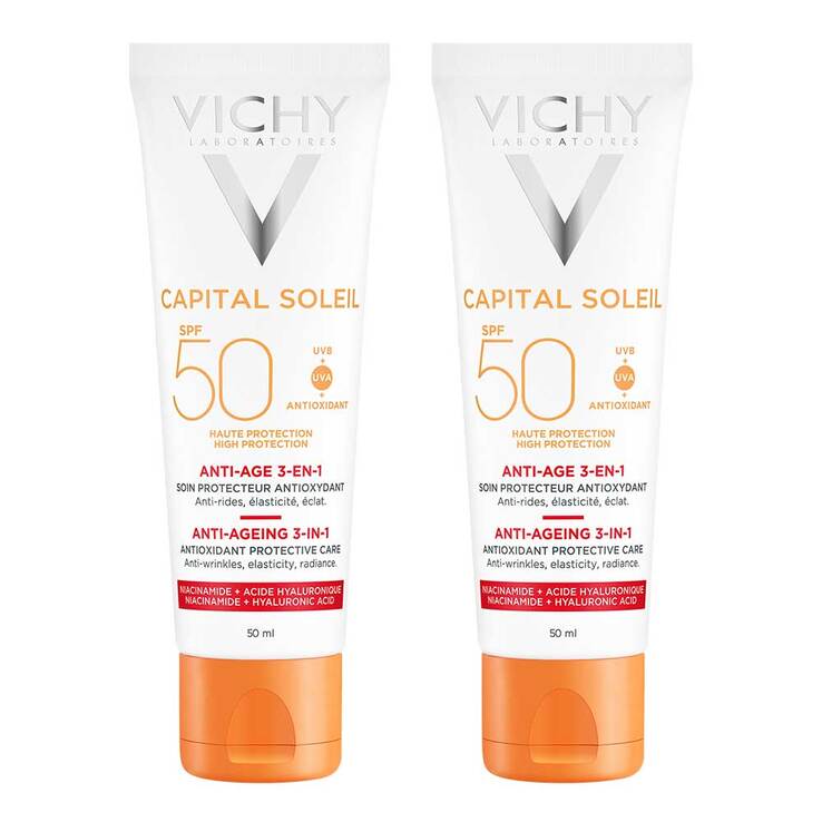 Vichy Ideal Soleil Anti-Age Creme LSF 50 , 2x50 ml