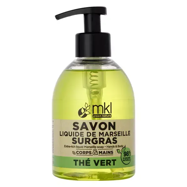 Sabonete Líquido Superfat de Marselha MKL Green Nature com Chá Verde 300ml