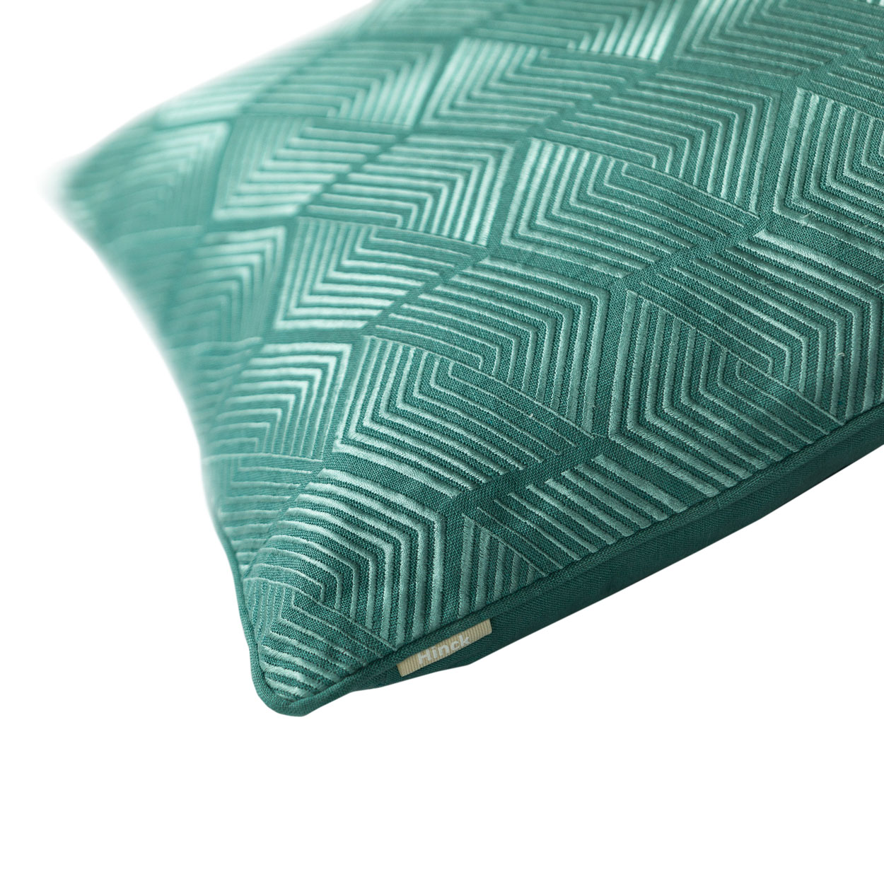 Kussen Art Deco linnen seablue