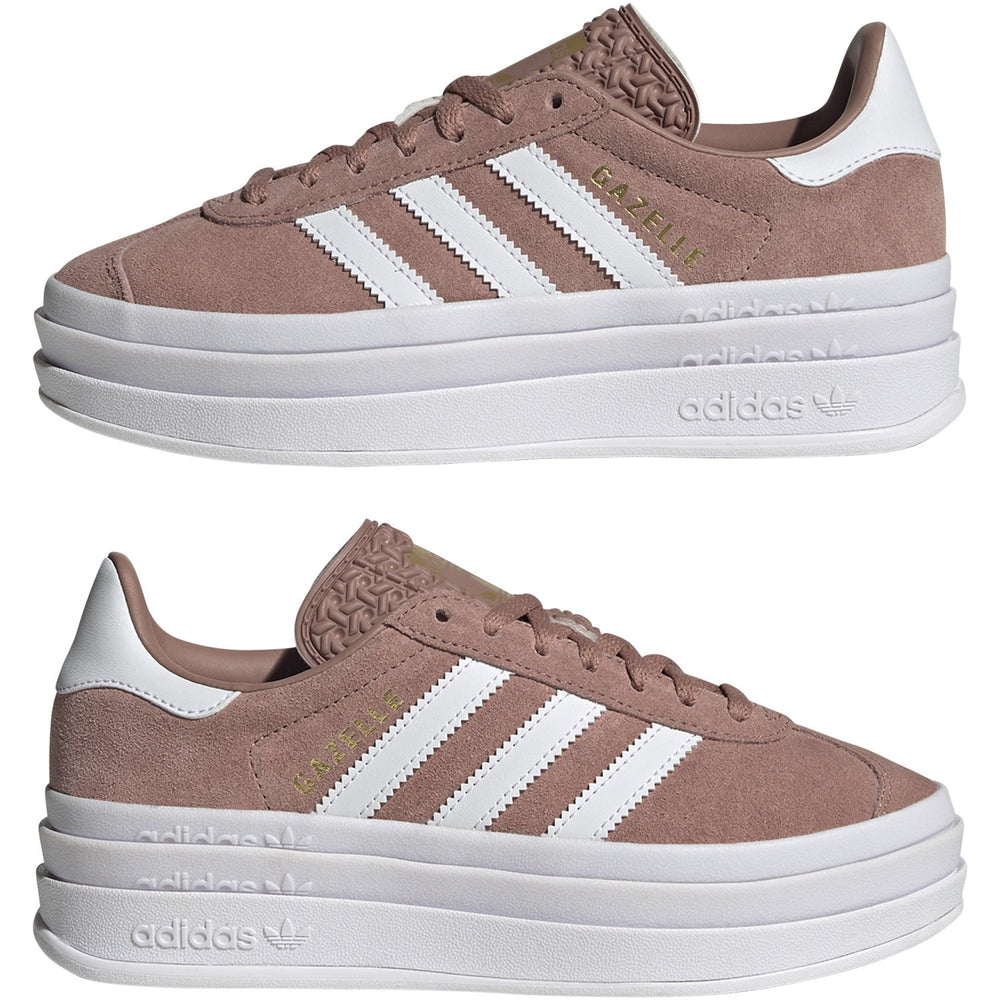 Køb adidas Originals Warm Clay/Ftwr White/Gold Met. Gazelle Bold J Sneakers