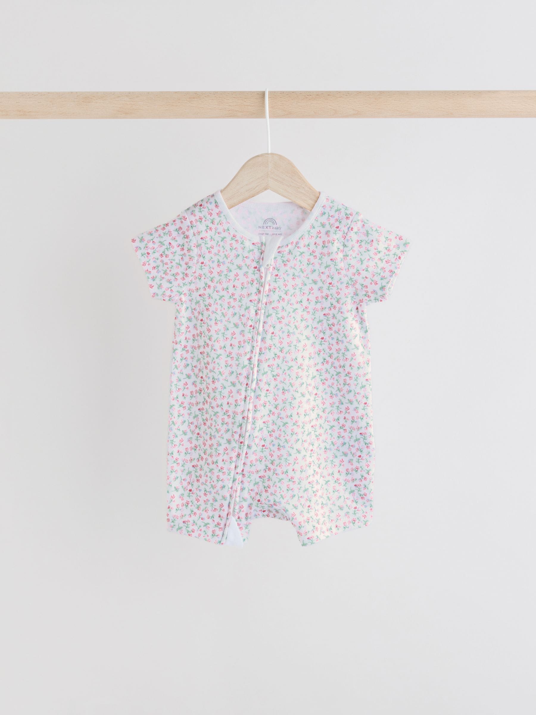 Roze - Verpakking van 3 babyrompertjes met tweewegrits (0mnd-3jr)