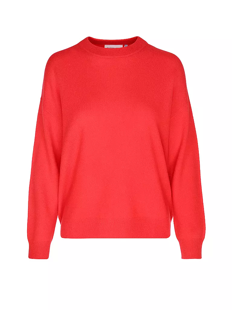 LES TRICOTS DE LEA Kaschmirpullover MAPOUPETTE rot