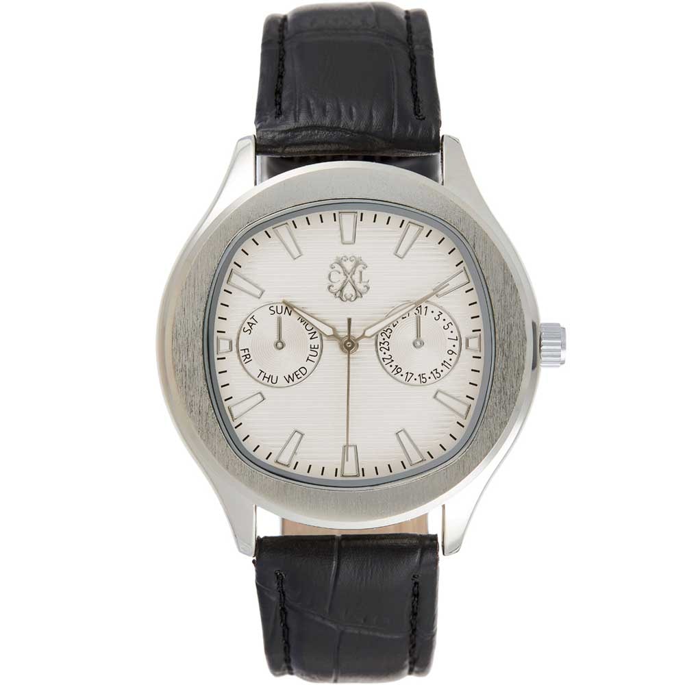 Montre à quartz - Acier inoxydable & cuir
