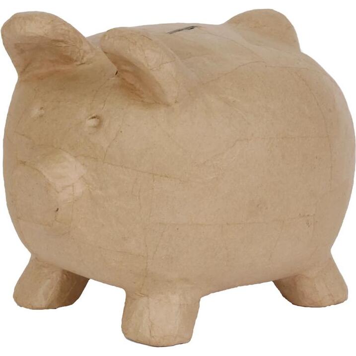 Tirelire cochon 25,5cm - Kraft