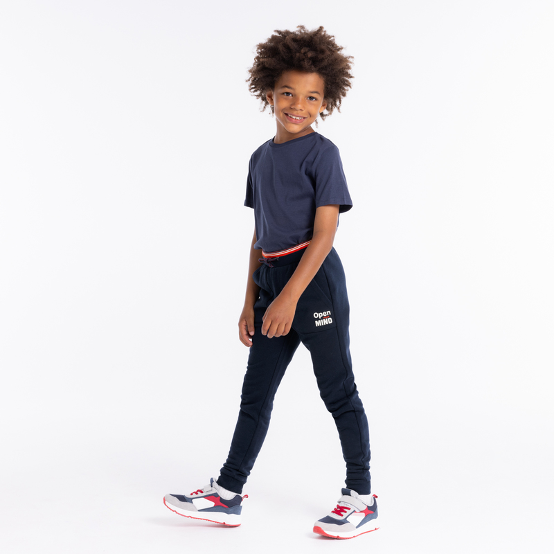 Pantalon de jogging en molleton bleu garçon