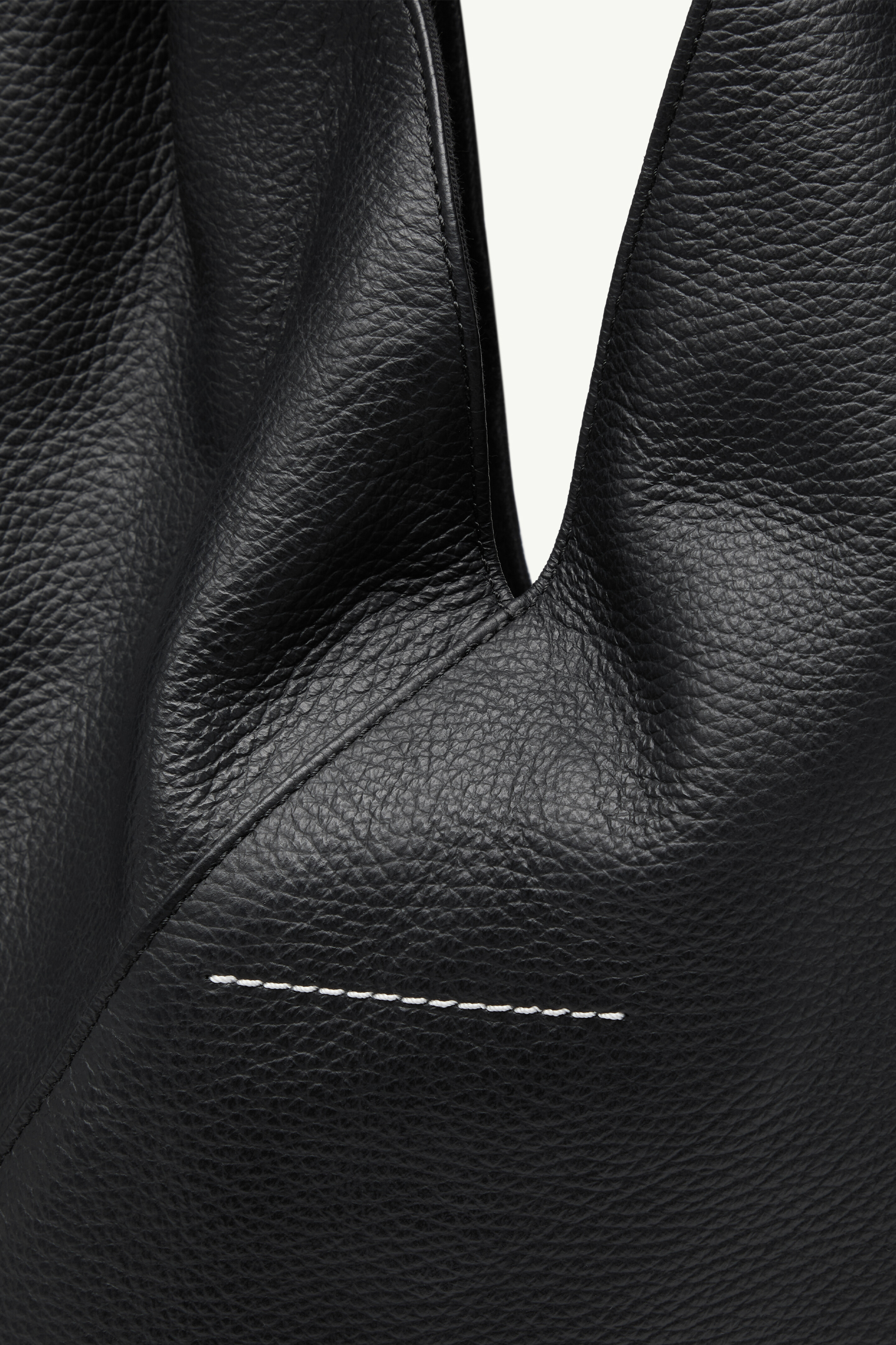 Black/White Calf Leather Japanese Handbag