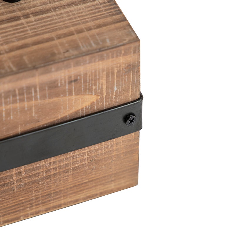 Industriële houten tafellamp - Reena