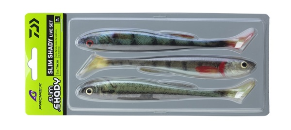 Ensemble de leurres Daiwa PX Real Slim Shady Shads Live-Color