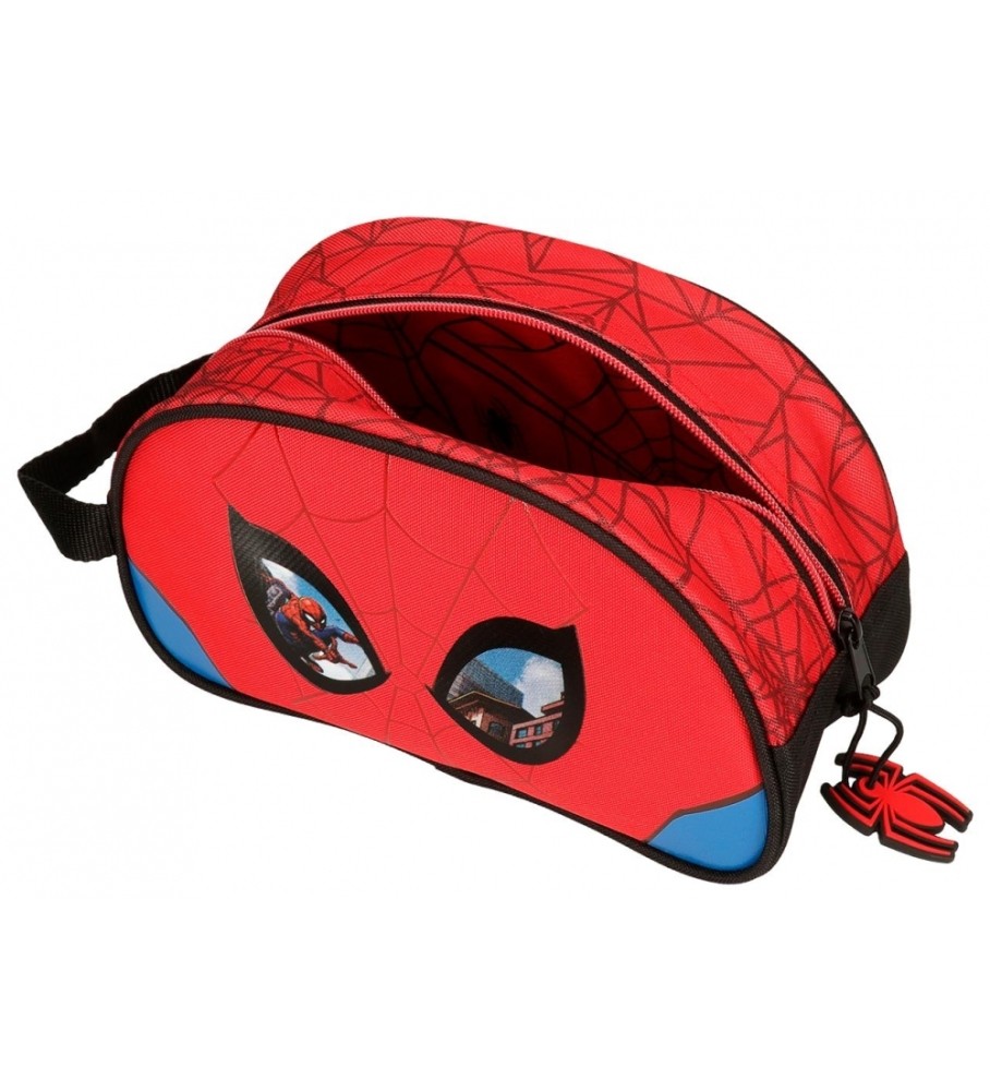 Nécessaire Disney Homem-Aranha, Vermelha, Ajustável e Protetora - 24x14x10cm -