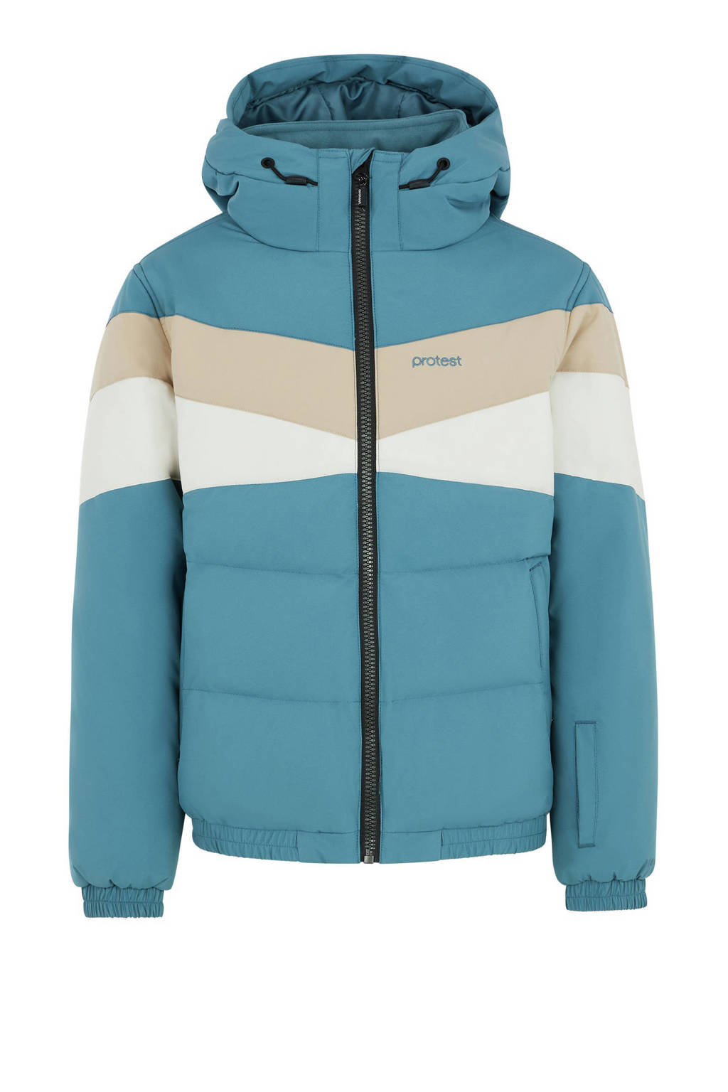 Protest ski-jack PrtSiskin blauw/beige