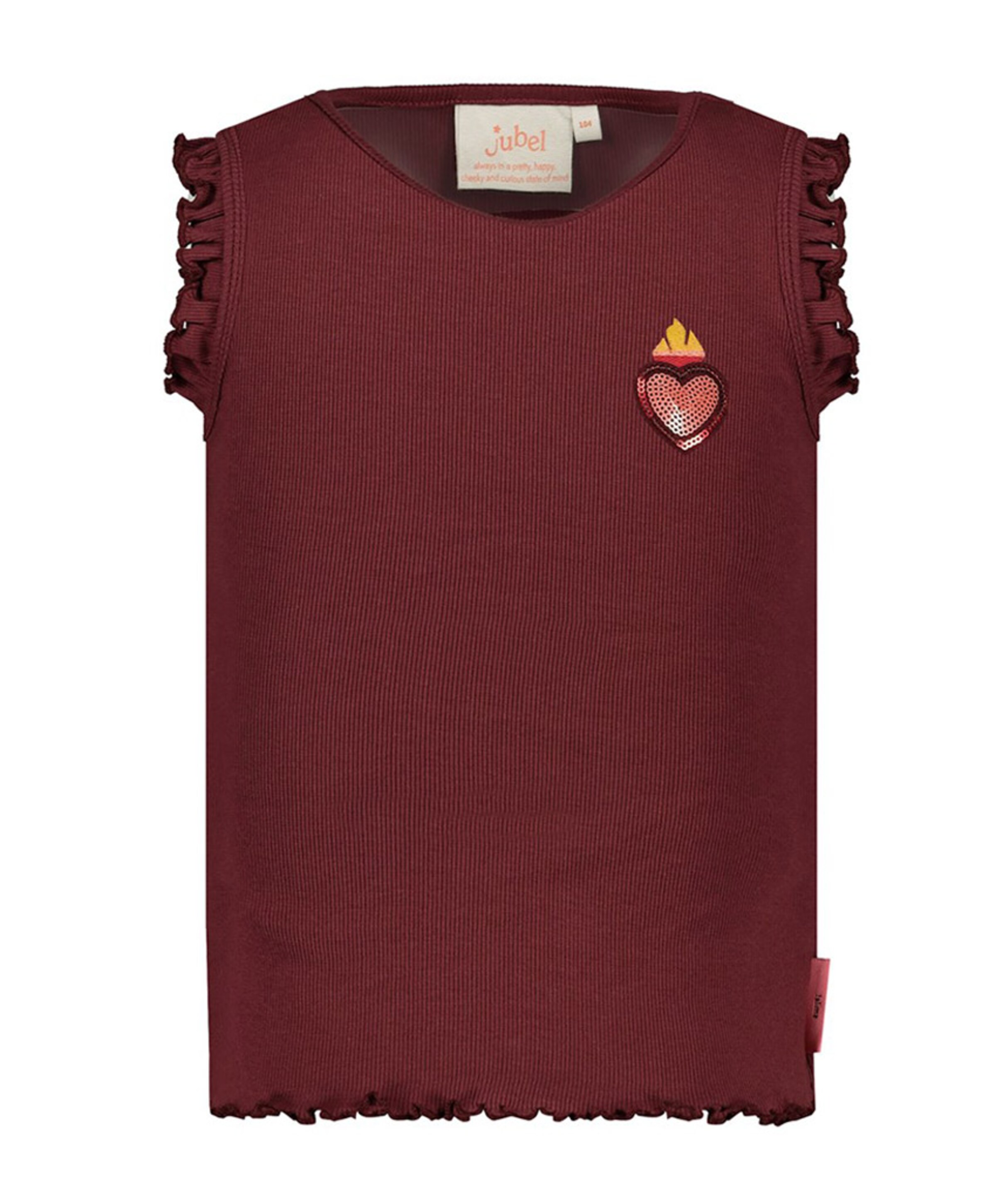Jubel Meisjes top bordeaux