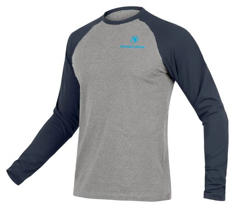 T-shirt Manches Longues Endura One Clan Raglan Bleu Encre