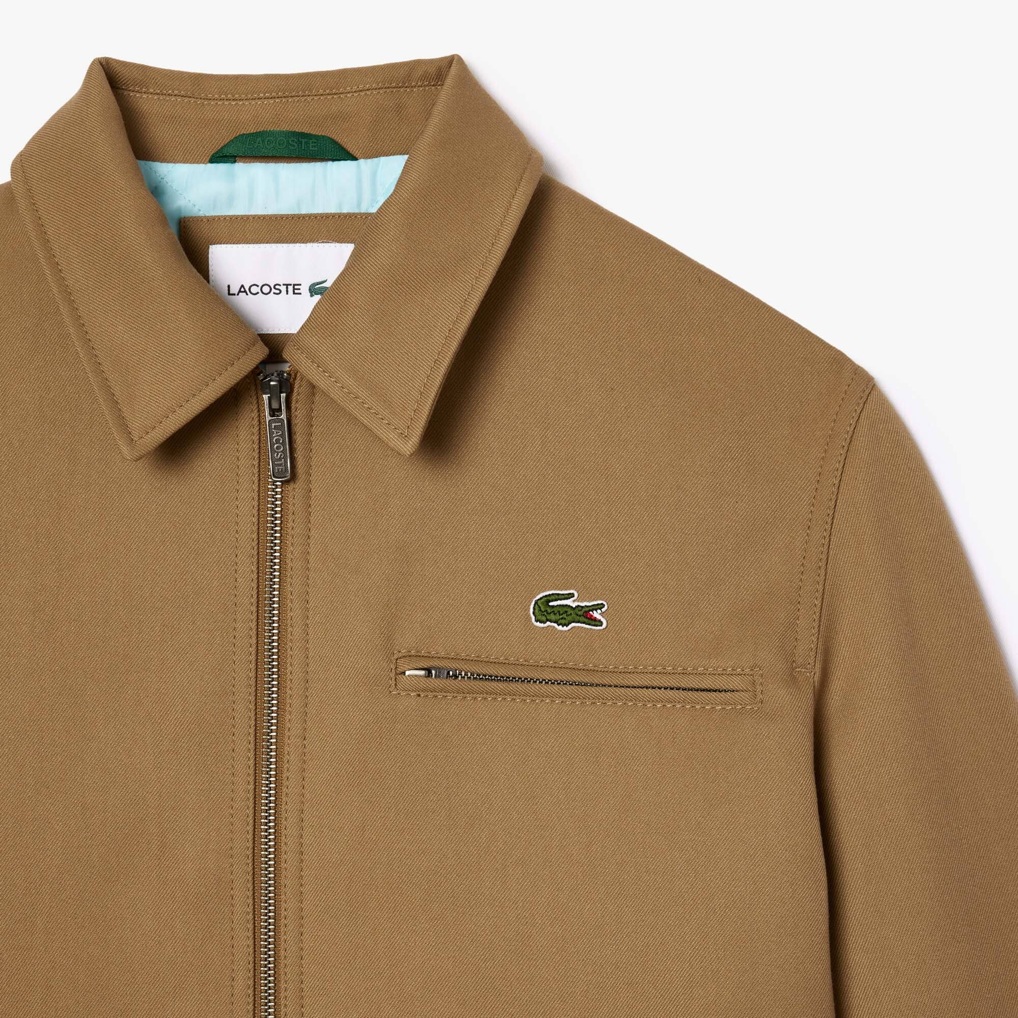 Kurze, gepolsterte Jacke aus Baumwolltwill Jacken & Mäntel - Braun - Lacoste - Herren