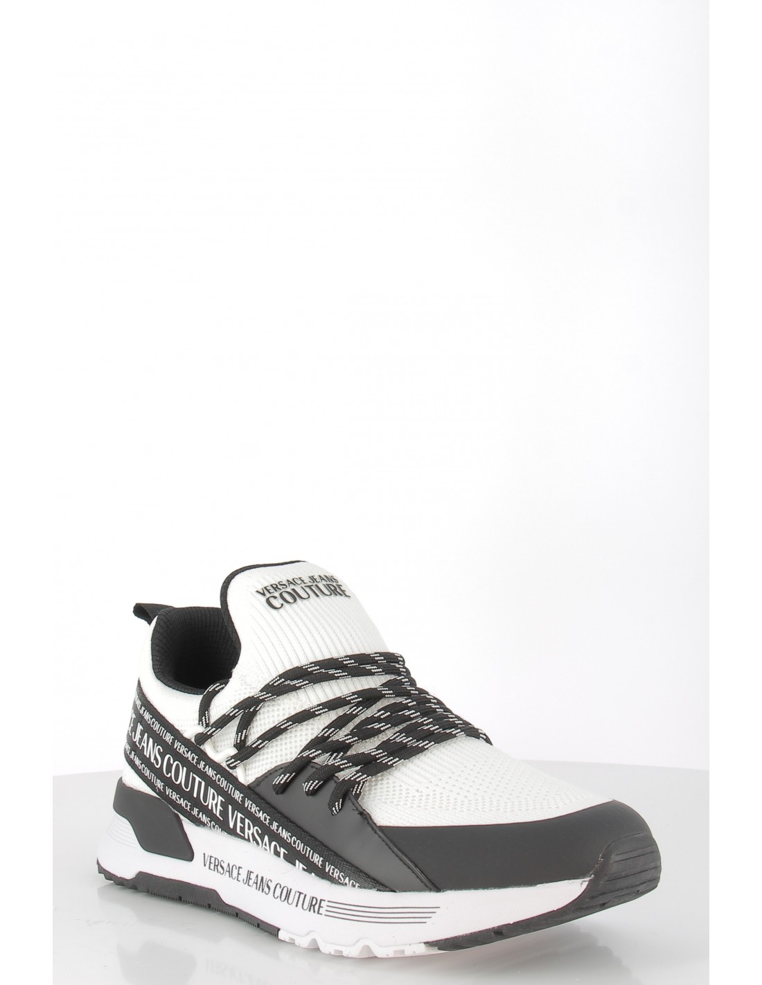versace Baskets de ville homme dynamic noir/blanc