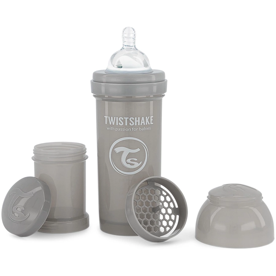 TWISTSHAKE Babyflasche Anti-Kolik 260 ml pastel grau