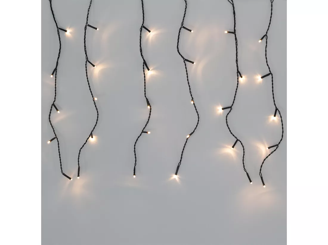 Rideau de Guirlande LED Dimmable 3000K Blanc chaud