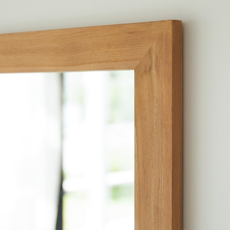 Miroir psyché en bois de teck Tona H 60 x L 160 x P 2 cm