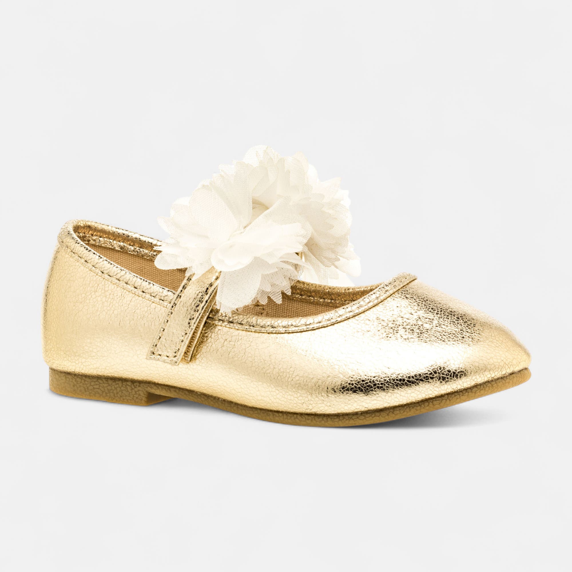 Ballerines Fille or
