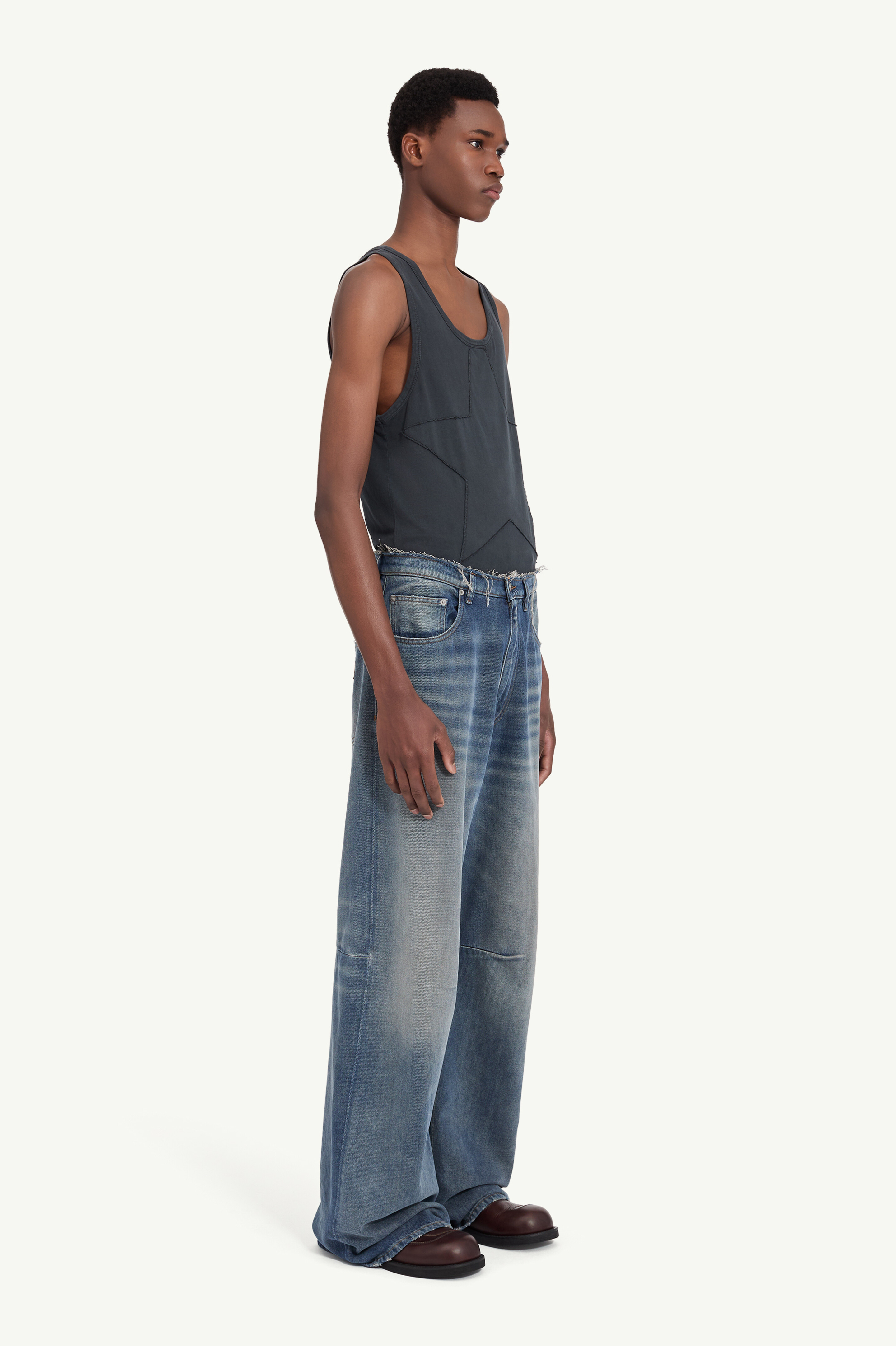 Jean ample délavée pour homme | MM6