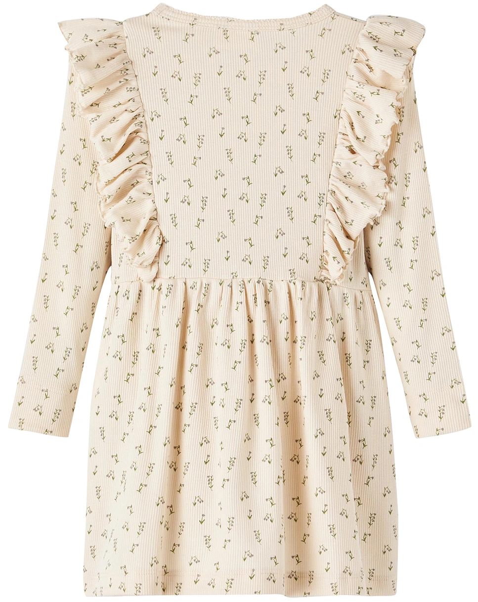 Langarmkleid NMFGAGO in whitecap gray