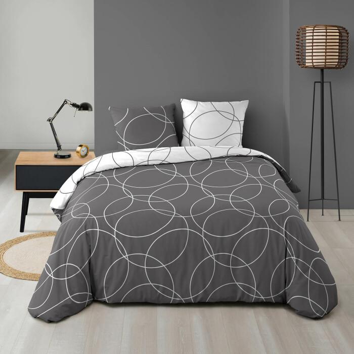 PARURE 240X220CM MICROFIBRE IMPRIMEE ALLOVER ELTON