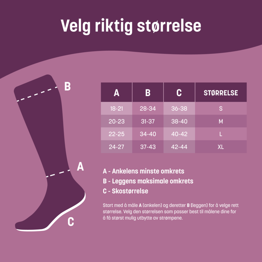 Mabs Nylon kompresjonsstrømpe kne sand M 1 par
