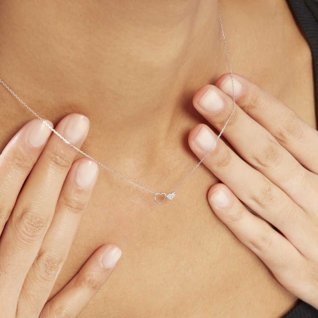 Collier Or Blanc Stacia Diamants