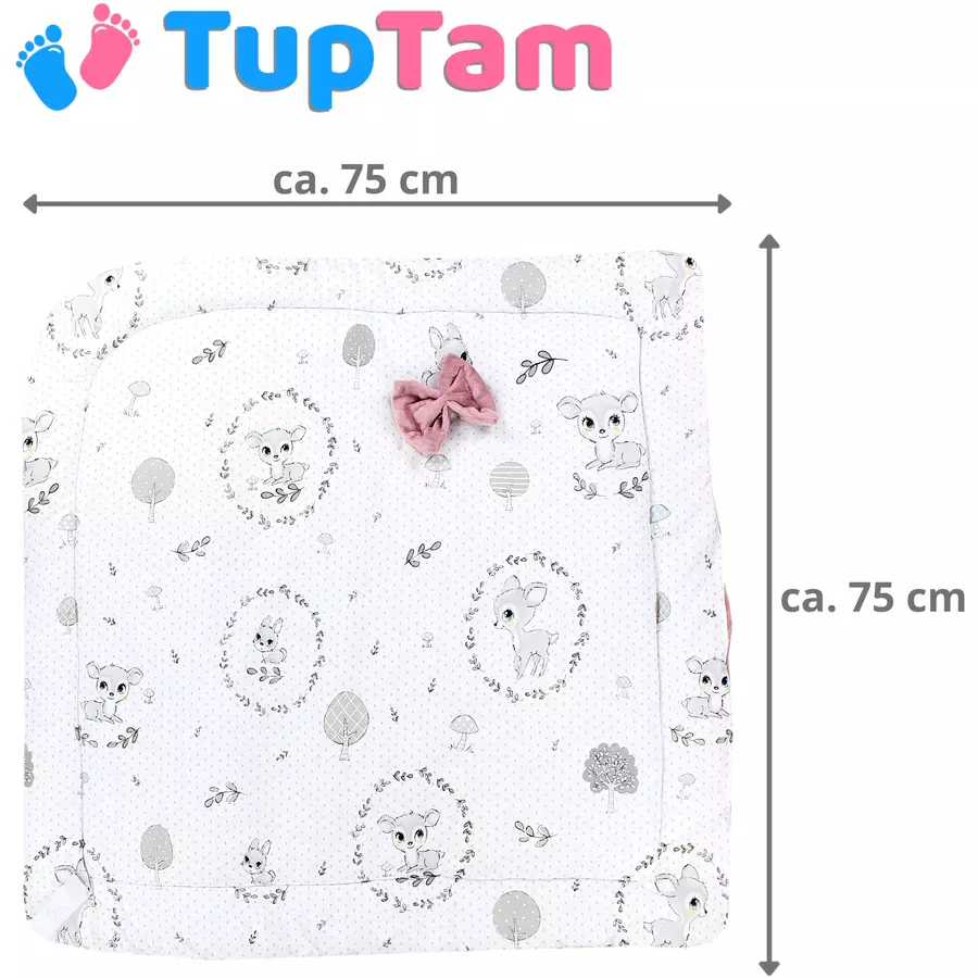 TupTam Baby Winter Einschlagdecke Warm Wattiert Minky altrosa