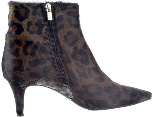 Sam-8 Babouche bruin panter - maat 43 enkellaars bruin panter - maat 43 Calandschoen