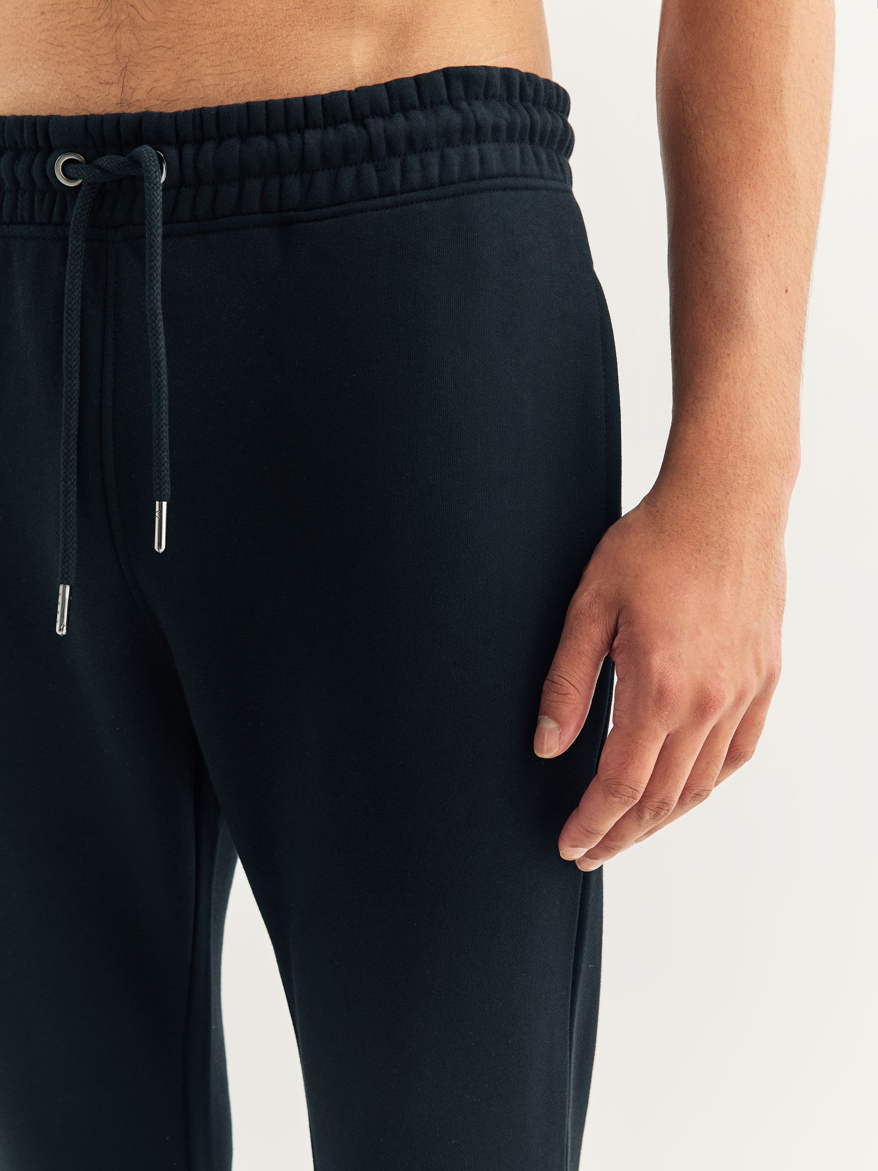 Zwart - Strakke Pasvorm - Katoenrijke Jersey Joggingbroeken