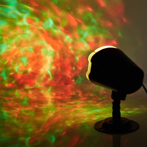 Dekorativt LED-lys med laserprojektor og fjernkontroll for stjernehimmel