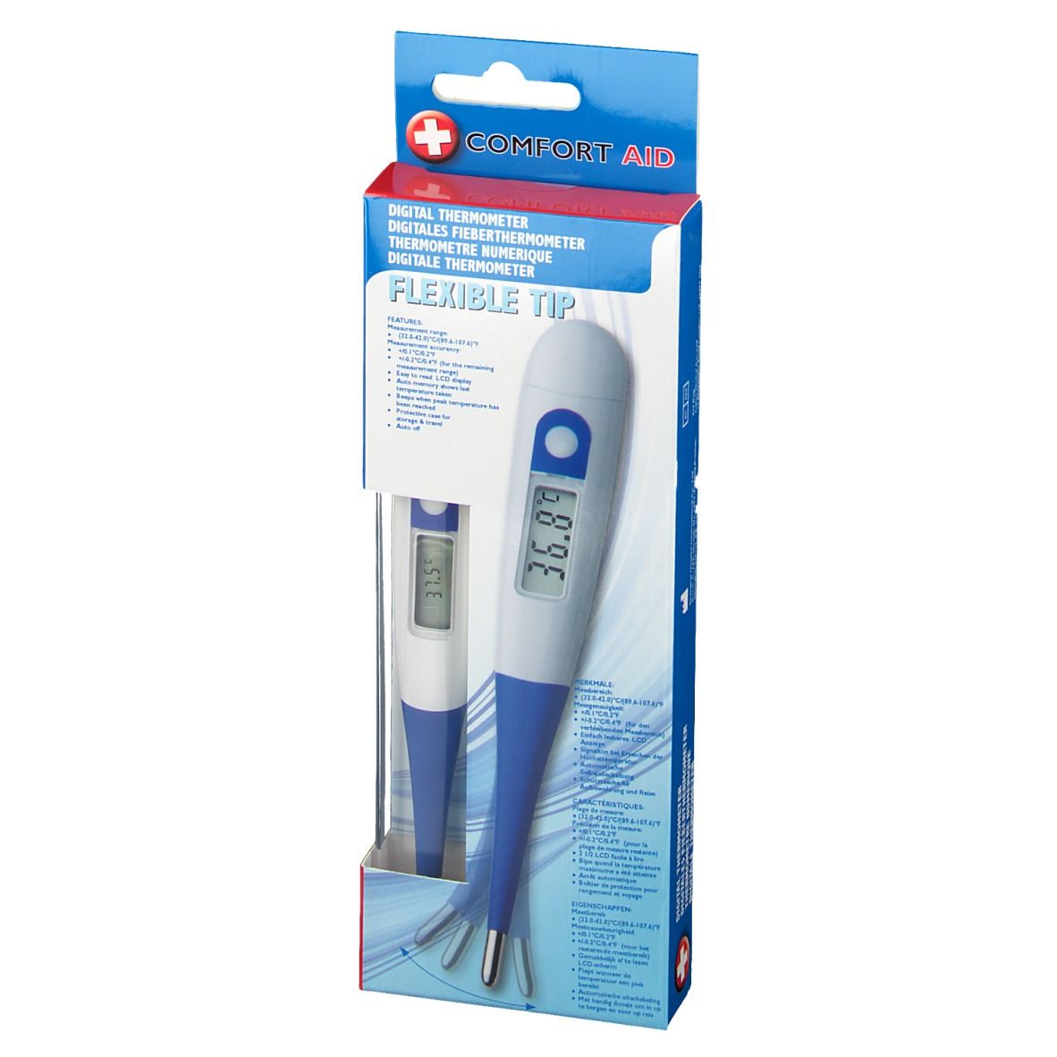 Fieberthermometer Digital mit flexibler Spitze
