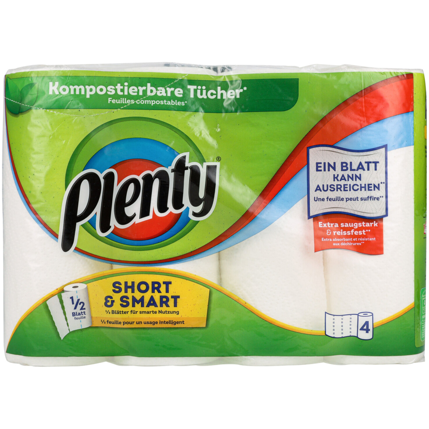 Plenty Short&Smart Haushaltstücher 4x74 Blatt