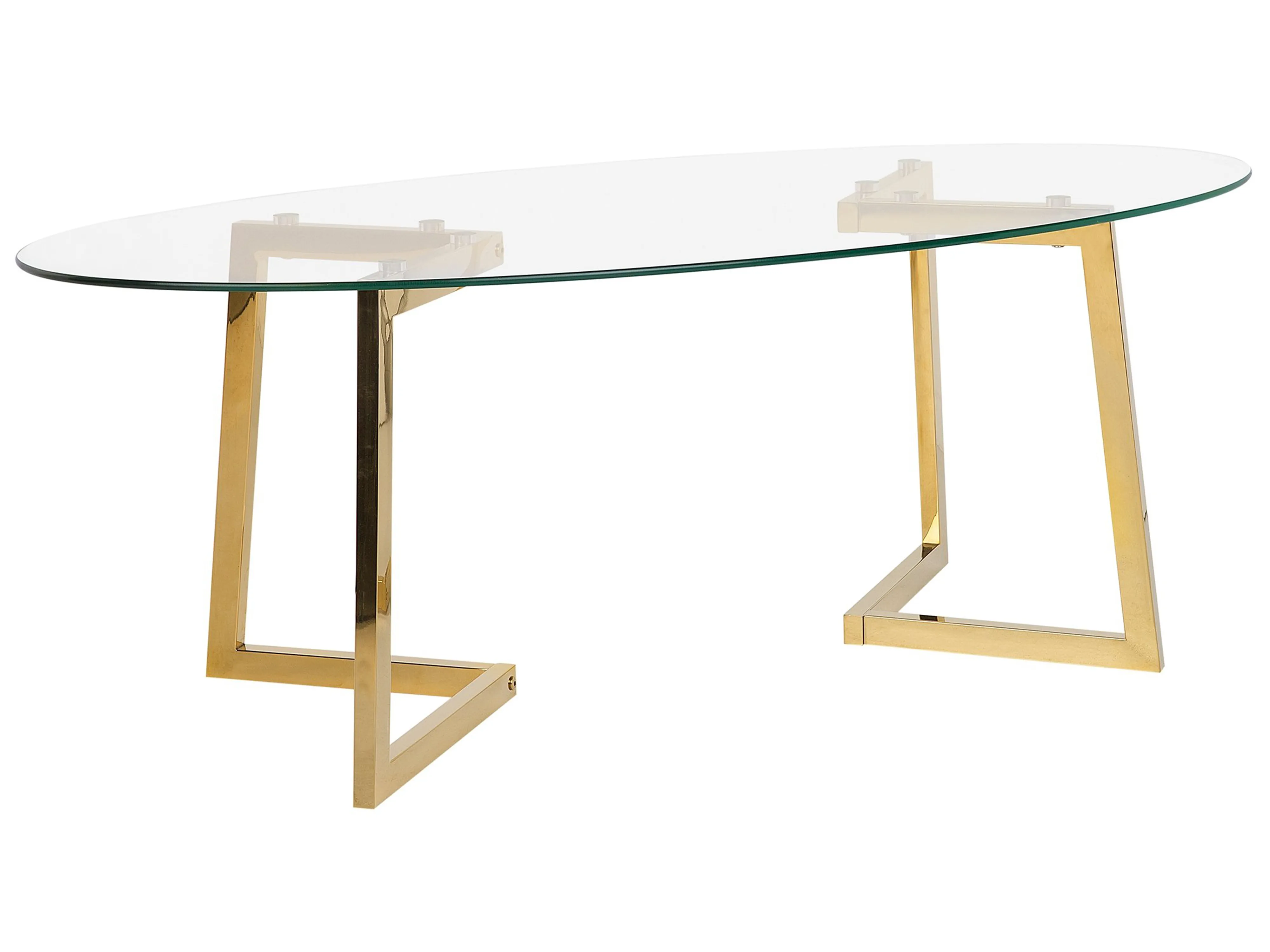 Salontafel FRESNO Glas Goud